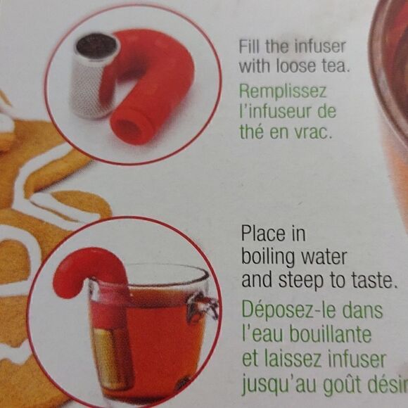 Joie "Noel" Candy Cane Tea Infuser - Picture 3 of 4